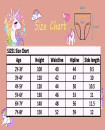 Girls 2Y-7Y Soft Combed Cotton Pack of 3 underwear Briefs SJ251 Unicorn H803